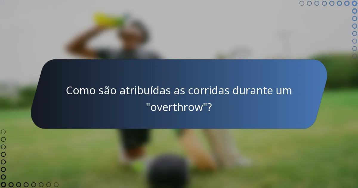 Como são atribuídas as corridas durante um 